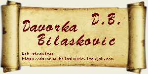 Davorka Bilašković vizit kartica